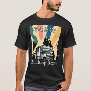 My Roadtrip Retro Rv Camping And Traveler Design T-Shirt