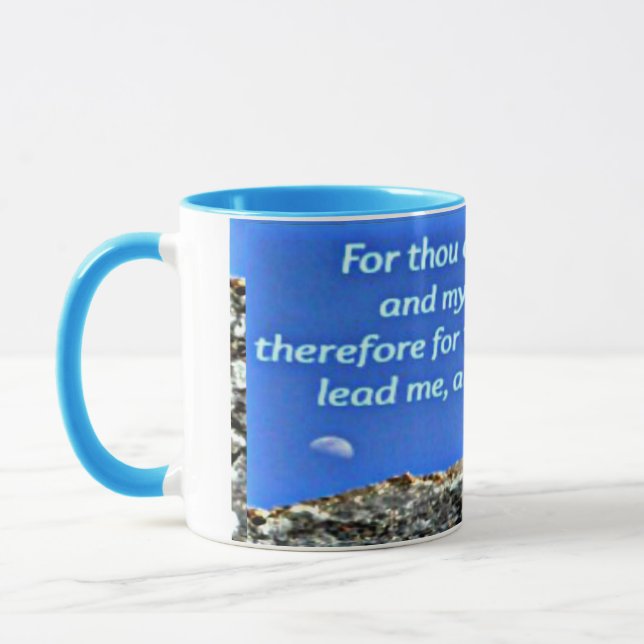 My Rock Psalm 31:3 Mug (Left)