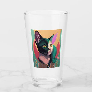my roommate is a cat glass