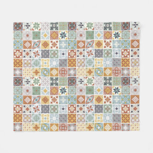 My roots - Mediterranean tiles Fleece Blanket