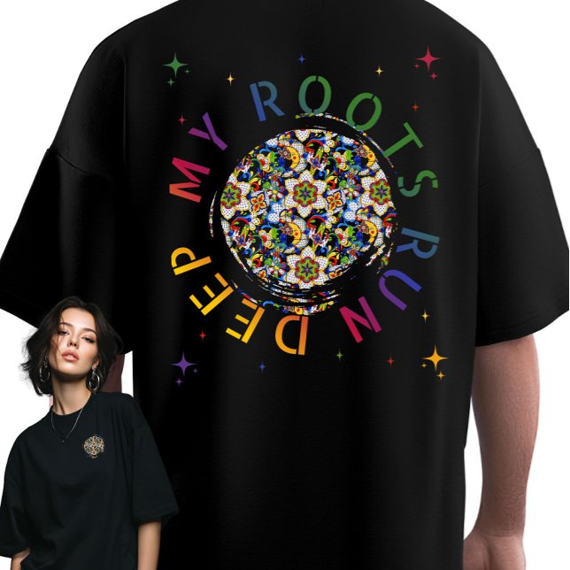 My Roots Run Deep, a Mexican Folk Art Inspired T-Shirt (Creator Uploaded)