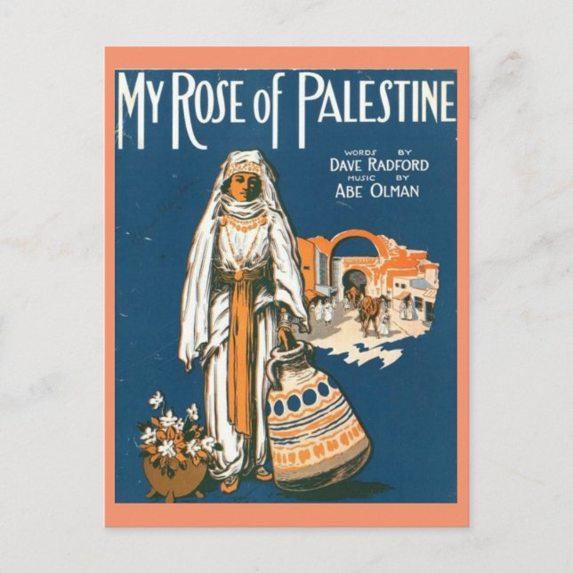 My Rose of Palestine postcard (Front)