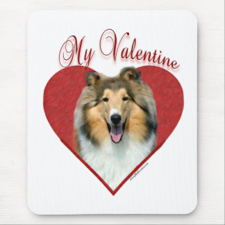 My Rough Collie Valentine Mouse Pad
