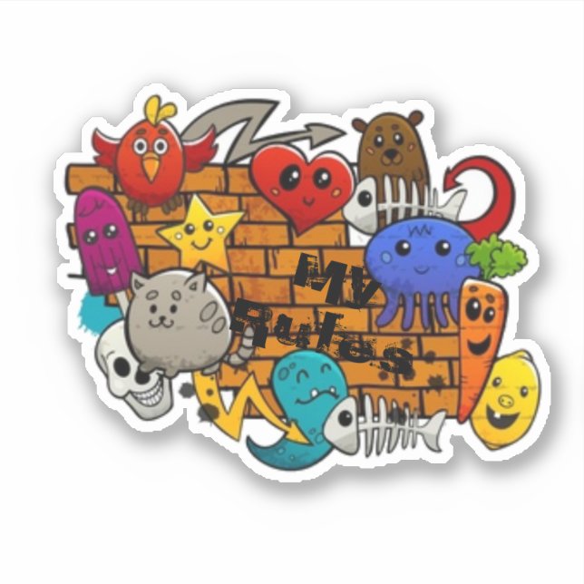 My rules sticker (Front)