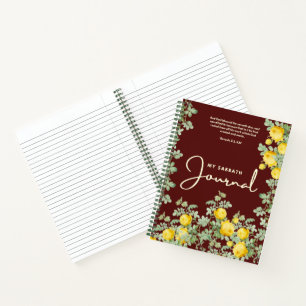 My Sabbath Journal   Floral Scripture Design