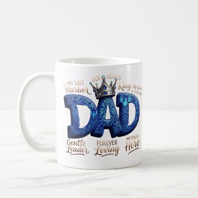 My Safe Harbor And Hero Custom Dad Coffee Mug (Left)