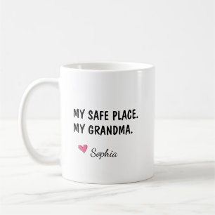My Safe Place My Grandma Personalized Coffee Mug