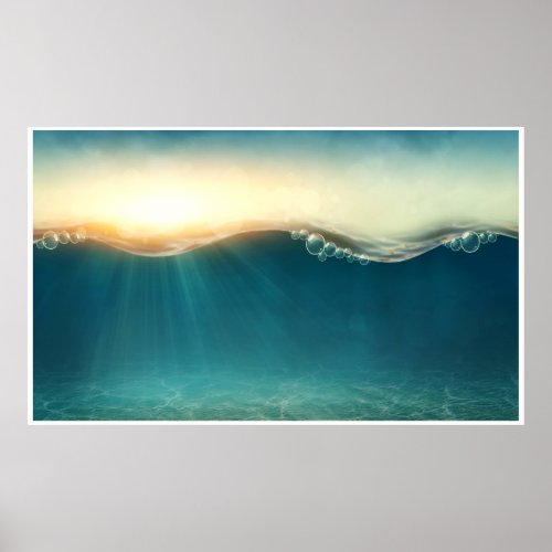 My SALE _ Under Water Ocean Poster