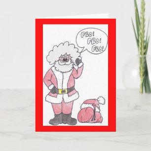 my santa christmas card