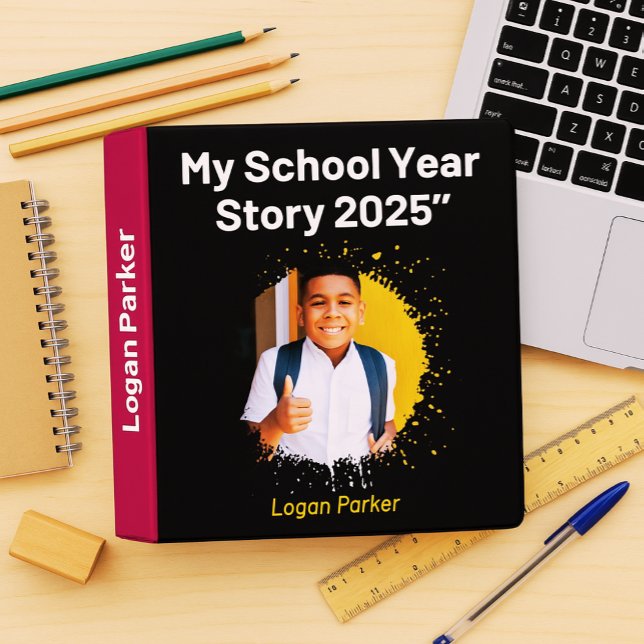 My School Year Story 2025” 3 Ring Binder (School Binders )