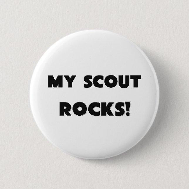 MY Scout ROCKS! Pinback Button (Front)
