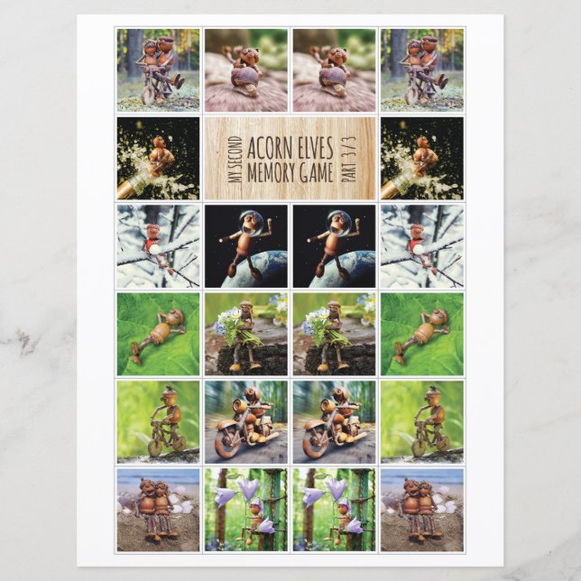 My Second Acorn Elves Memory Game 3/3 (Front)