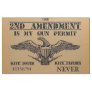MY SECOND AMENDMENT GUN PERMIT FABRIC