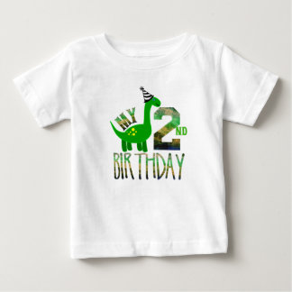 My Second Birthday Dinosaur Party Baby T-Shirt