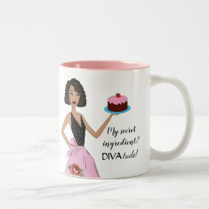 "My Secret Ingredient is DIVAtude!" Diva Mugs