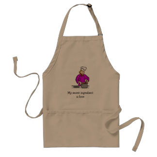 My secret ingredient is love adult apron