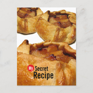 My Secret Recipe Card - Apple Galette  Postcard