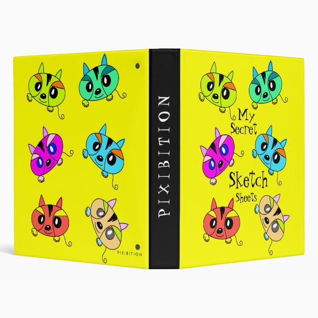 My Secret Sketch Sheets Monster Binder (Background)