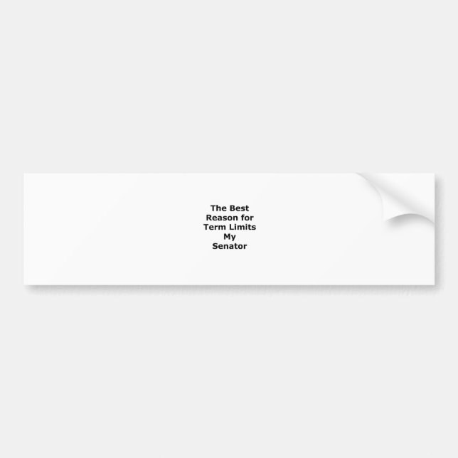 My Senator The MUSEUM Zazzle Gifts Bumper Sticker (Front)