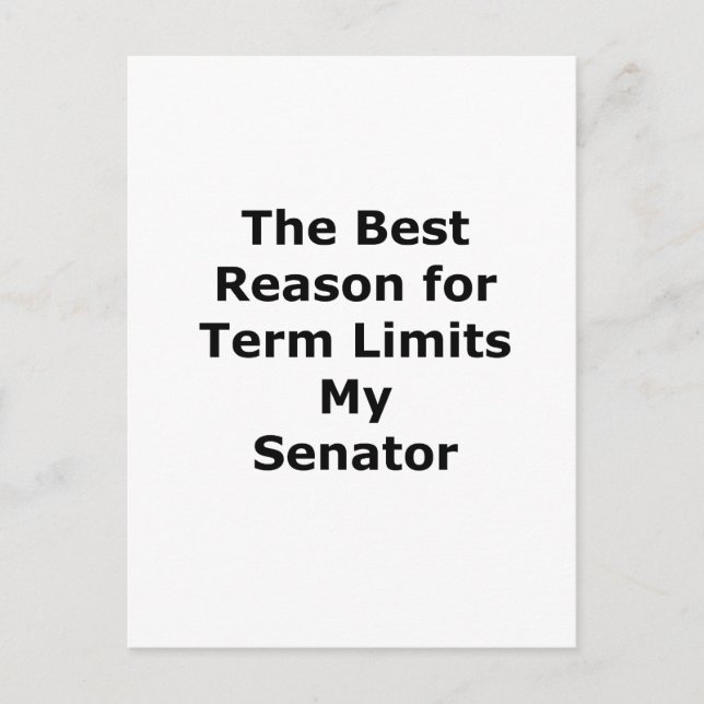 My Senator The MUSEUM Zazzle Gifts Postcard (Front)