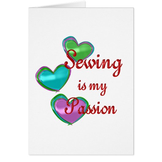 My Sewing Passion Cards (Front)
