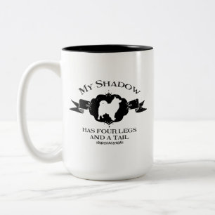 My Shadow Dog Two-Tone Coffee Mug