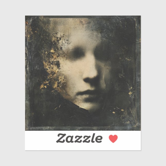 My Shadow Friend — Gothic Fine Art Sticker (Sheet)
