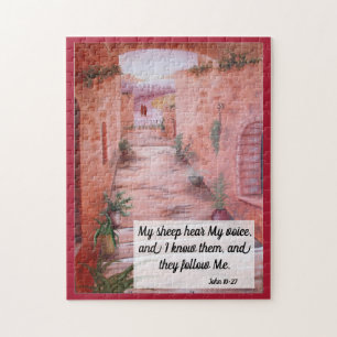 My sheep hear My voice Postcard Jigsaw Puzzle