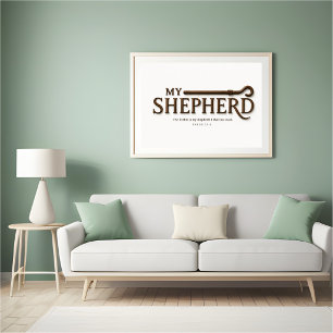 MY SHEPHERD – Pure White   Psalm 23:1 Wall Art