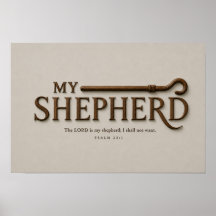 MY SHEPHERD – Soft Stone | Psalm 23:1 Wall Art