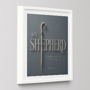 MY SHEPHERD & STILL WATERS   Psalm 23 Peel And Stick Photo Tile
