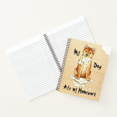 My Shiba Inu Ate My Homework Notebook