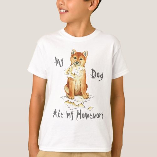 My Shiba Inu Ate My Homework T_Shirt