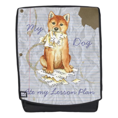 My Shiba Inu Ate My Lesson Plan Backpack