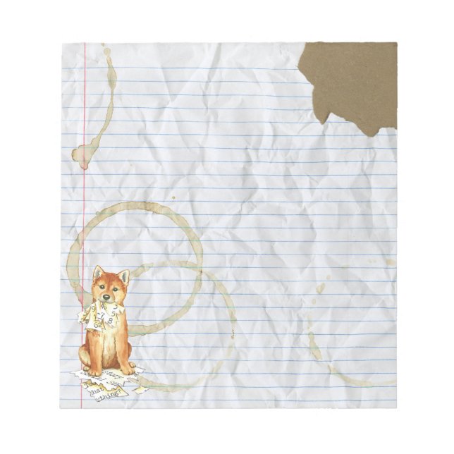 My Shiba Inu Ate My Lesson Plan Notepad (Front)