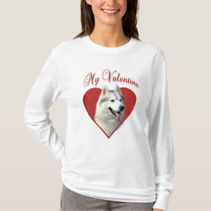 My Siberian Husky Valentine: Love Huskies T-Shirt