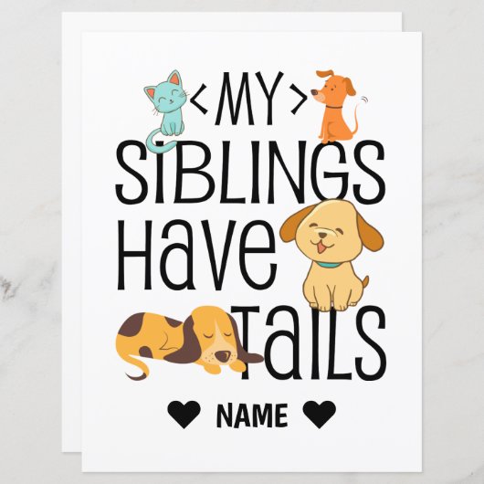 My Siblings Have Tails (Front/Back)