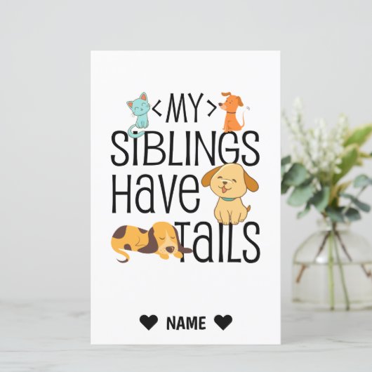 My Siblings Have Tails (Standing Front)
