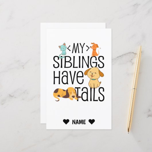 My Siblings Have Tails (Front/Back In Situ)