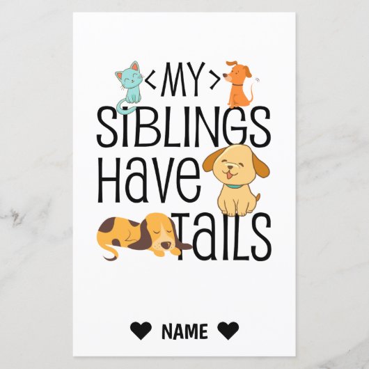 My Siblings Have Tails (Front)