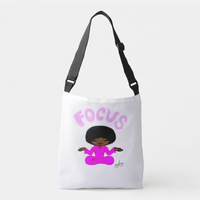 My Signature Art-Crossbody Tote Bag. (Front)