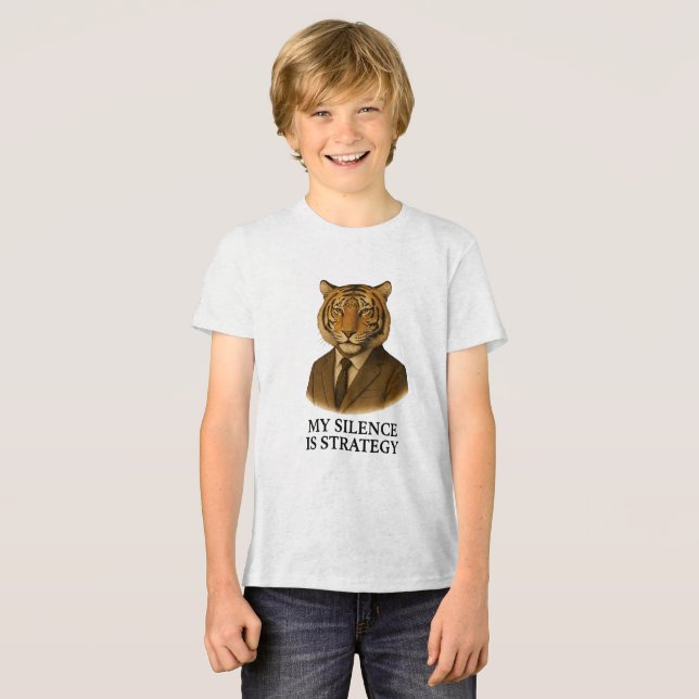 MY SILENCE IS STRATEGY Tri-Blend SHIRT (Front Full)