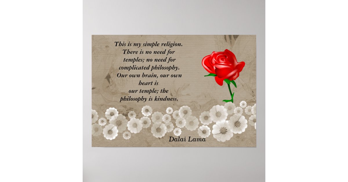 My Simple religion Poster | Zazzle