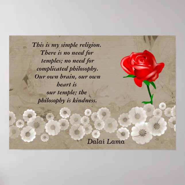 My Simple religion Poster | Zazzle