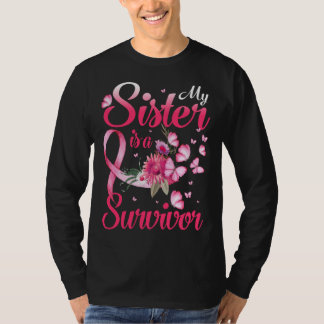 My Sister Is A Survivor Breast Cancer Awareness T-Shirt
