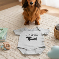 My Sister is a Weenie - Wiener Dog Baby Gift