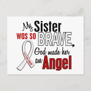My Sister Is An Angel Lung Cancer Postcard