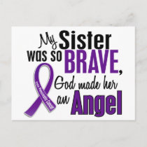 My Sister Is An Angel Pancreatic Cancer Postcard