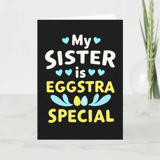My Sister Is Special Card (Front)
