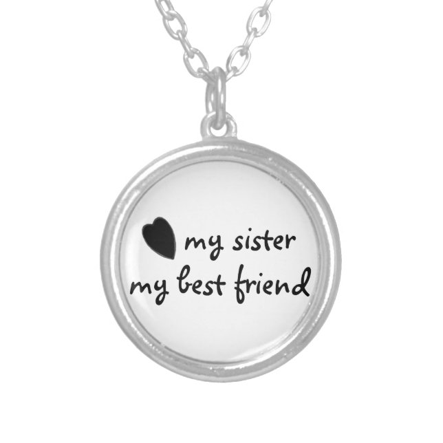 my sister my best friend necklace (Front)